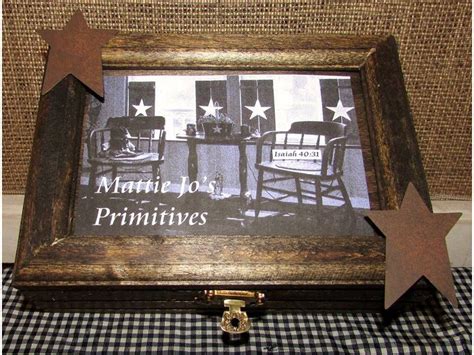 primitive metal jewelry box|Primitive Jewelry Box .